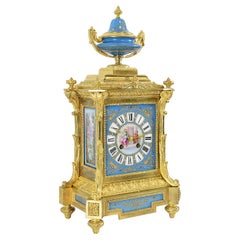 Clock in Bronze and Porcelain Napoléon III