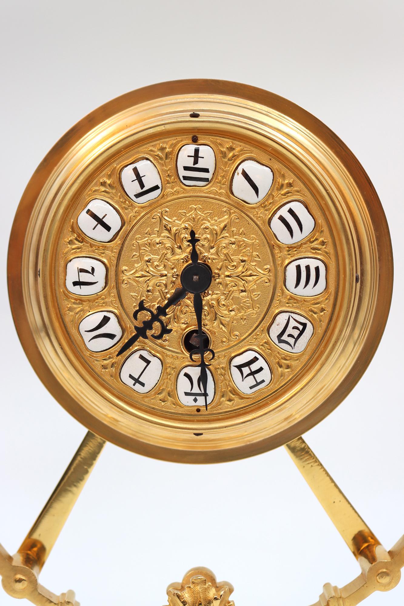 Clock in Gilt Bronze, 19th Century 5