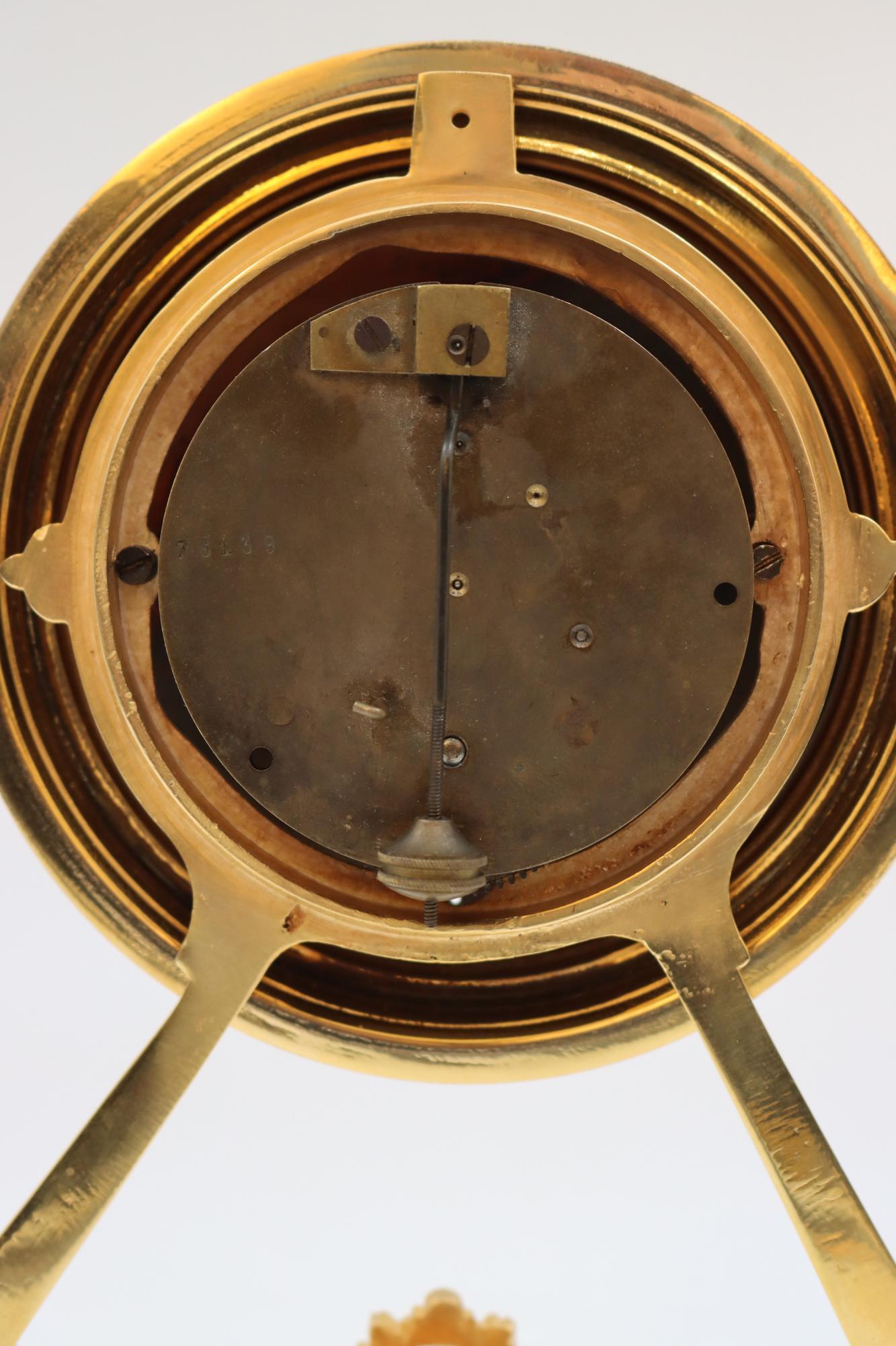 Clock in Gilt Bronze, 19th Century 3