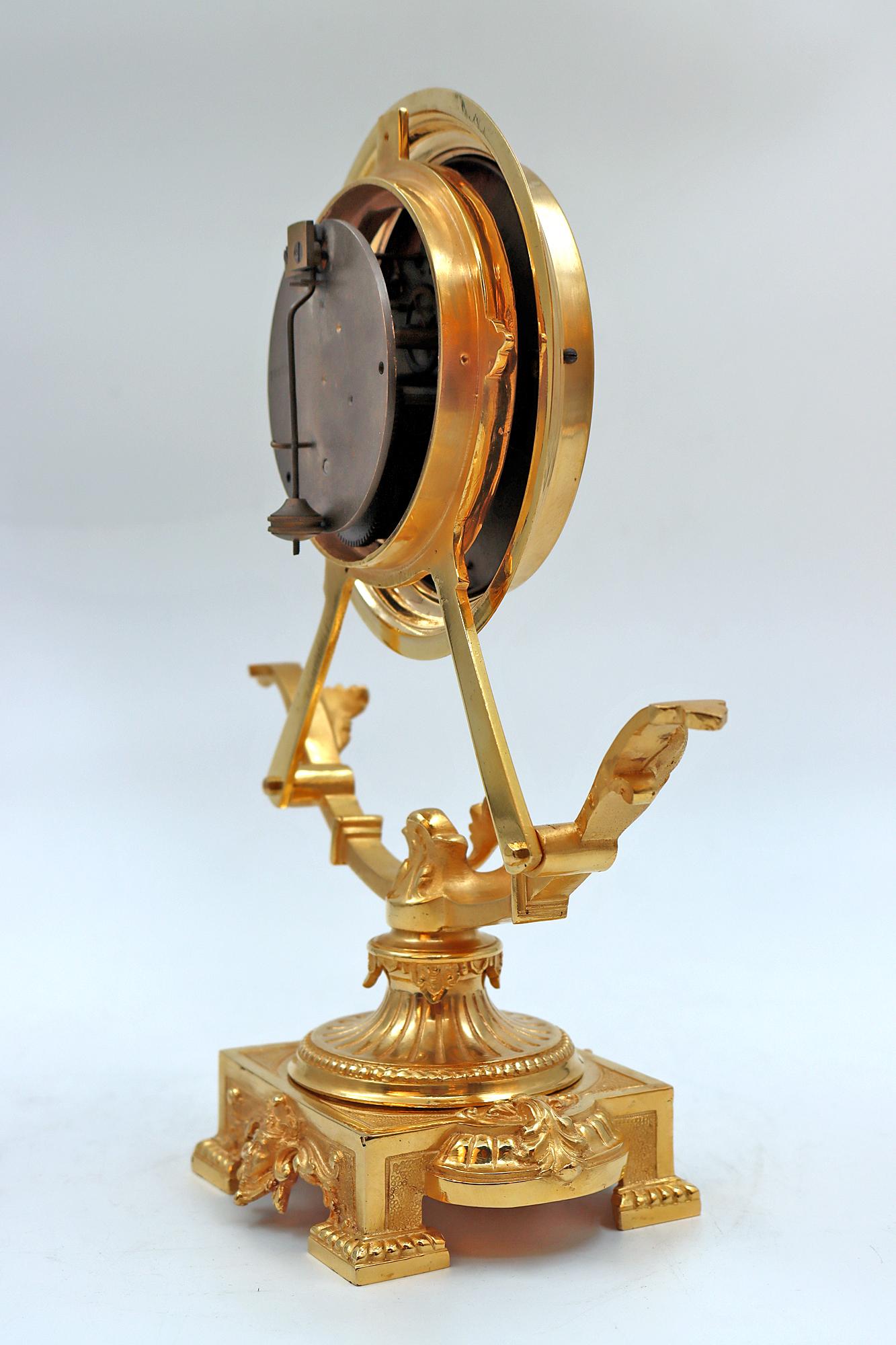 Clock in Gilt Bronze, 19th Century 4
