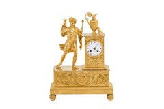 Clock in Gilt Bronze, Empire Period