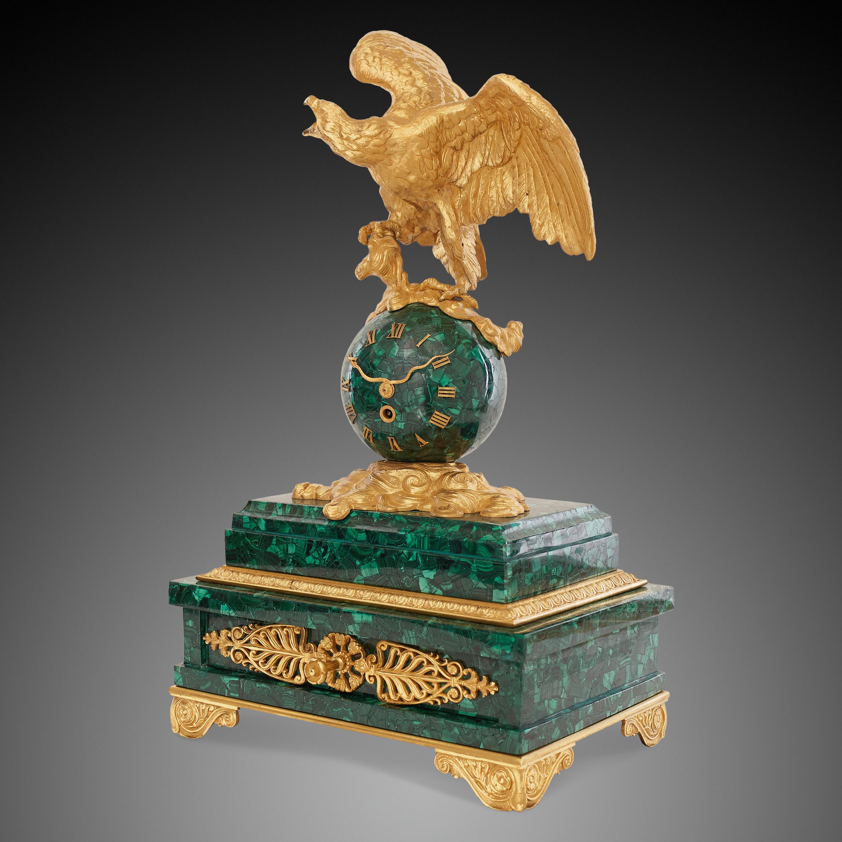 French Clock on the Desk, 19th Century, Napoleon III Period For Sale