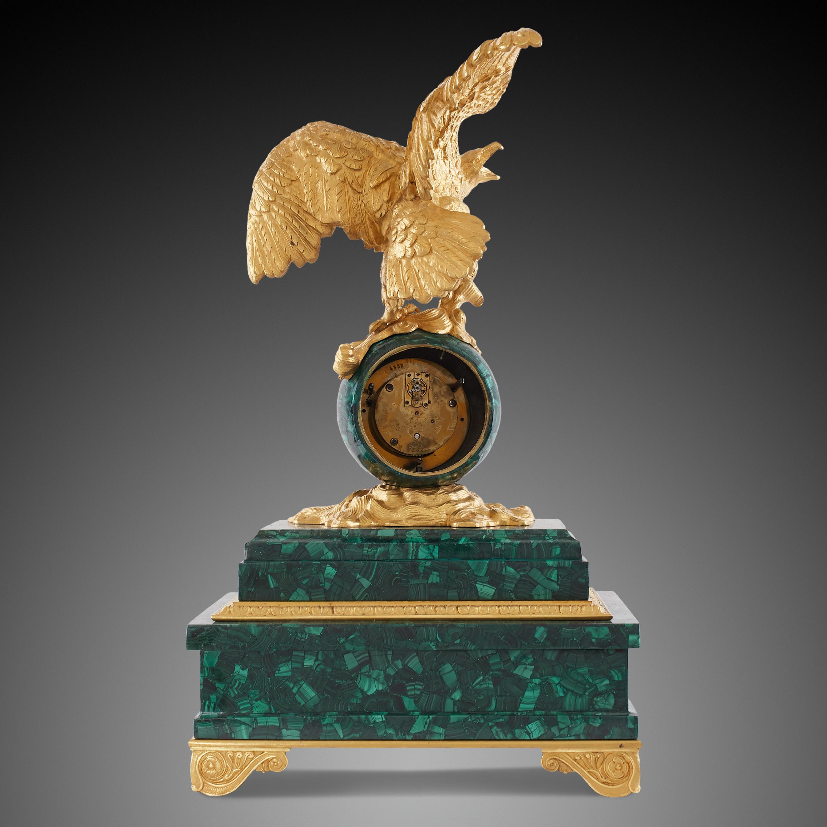 Bronze Clock on the Desk, 19th Century, Napoleon III Period For Sale