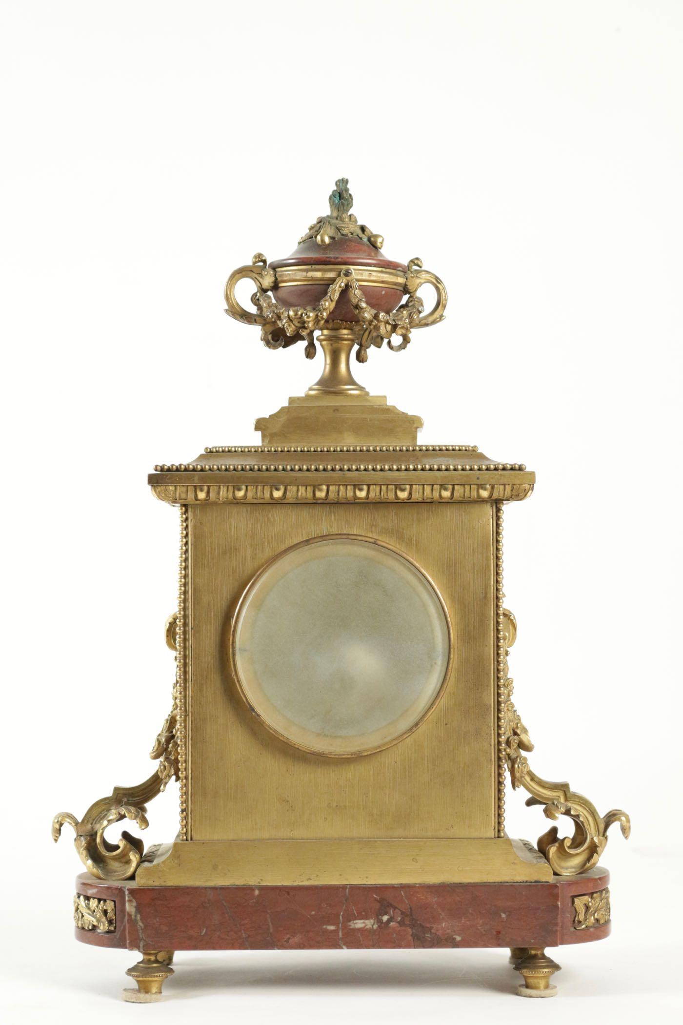 Clock Set, 19th Century, Lemerle Charpentier For Sale 1