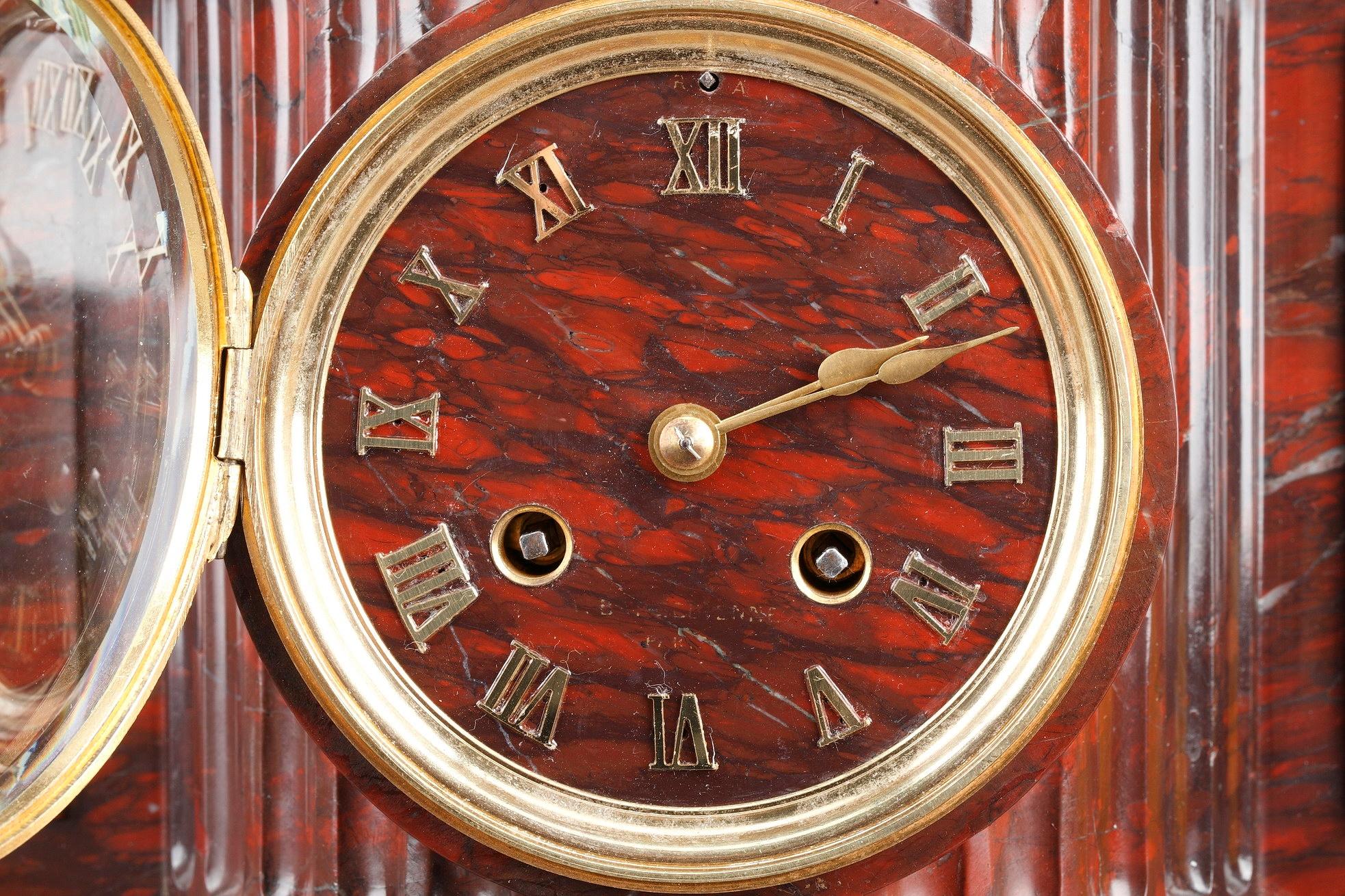 Clock Shepherds of Arcadia von Aizelin und Barbedienne (19. Jahrhundert) im Angebot