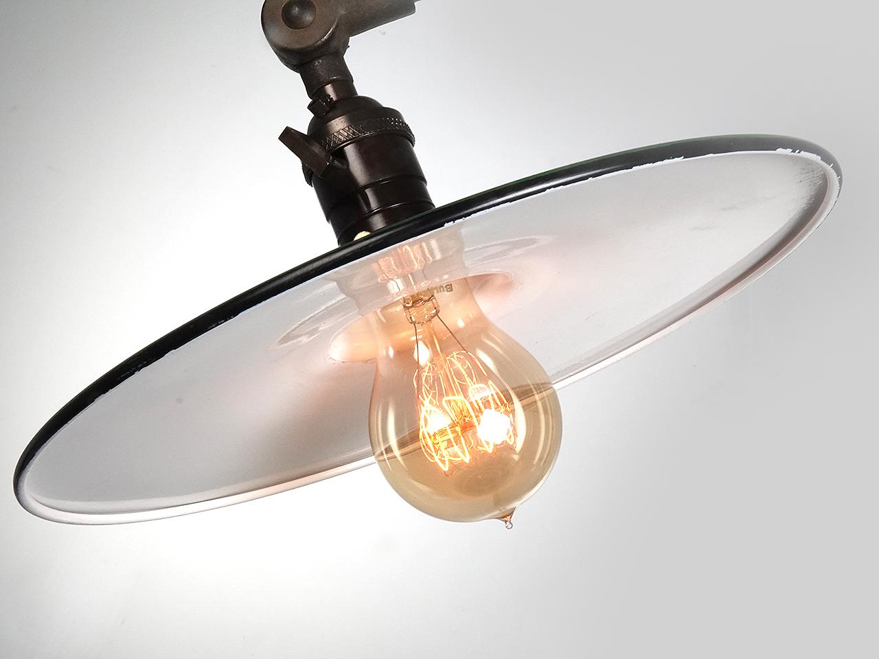 American Clock Spring Industrial Articulating Desk Lamp For Sale