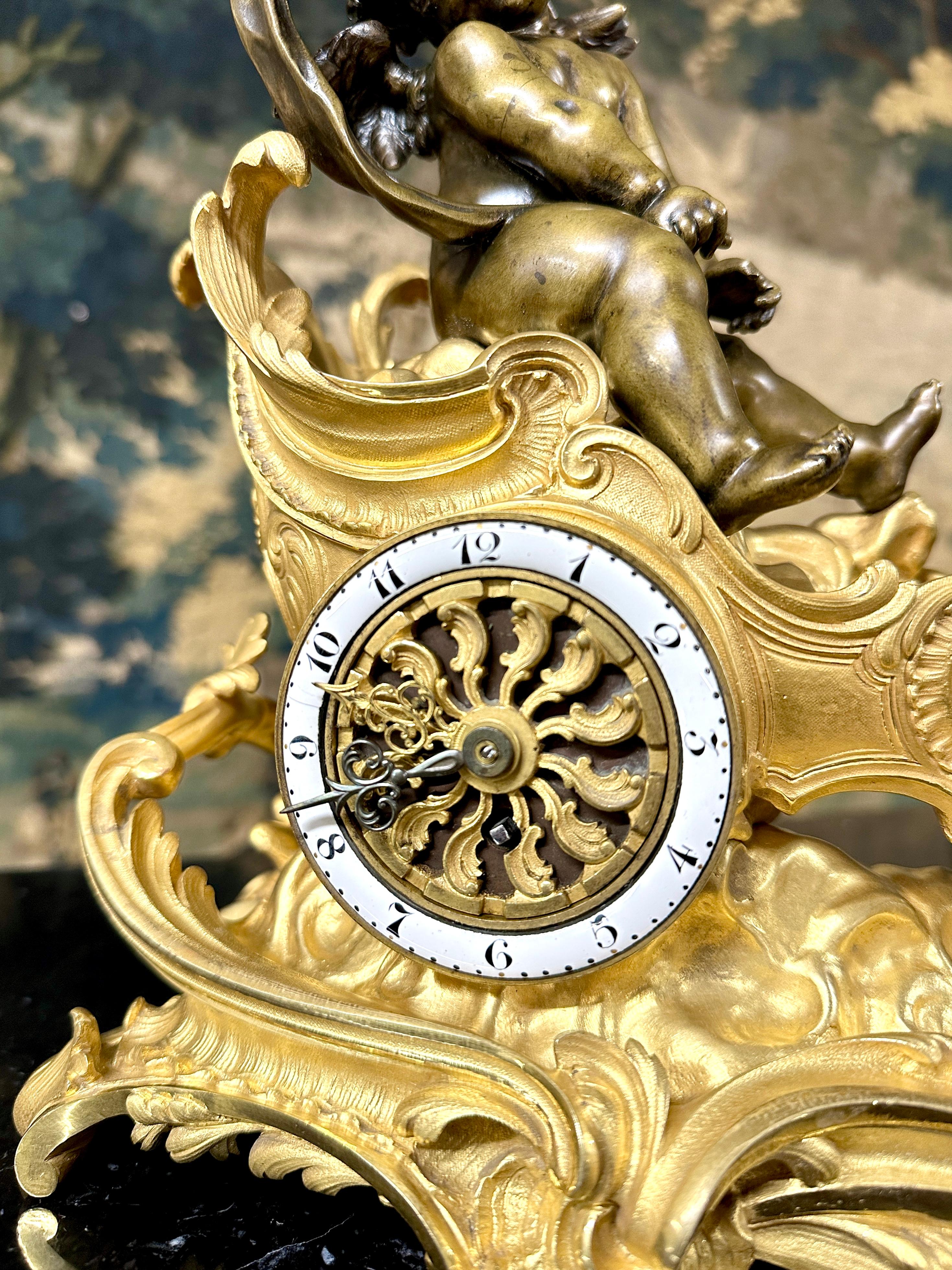 Clock with Chariot and Love Towed by a Dragon, Attributed to François Linke, Gil 1