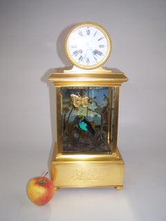 Clock with Singing Bird Automaton by Bontems