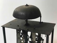 Clock Works from 19th Century Long Case Clock Mounted on Stand as Sculpture