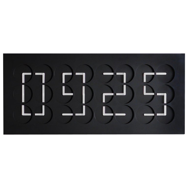 clockclock 24 black kinetic wall sculpture by humans clockclock 24 black kinetic wall sculpture by humans