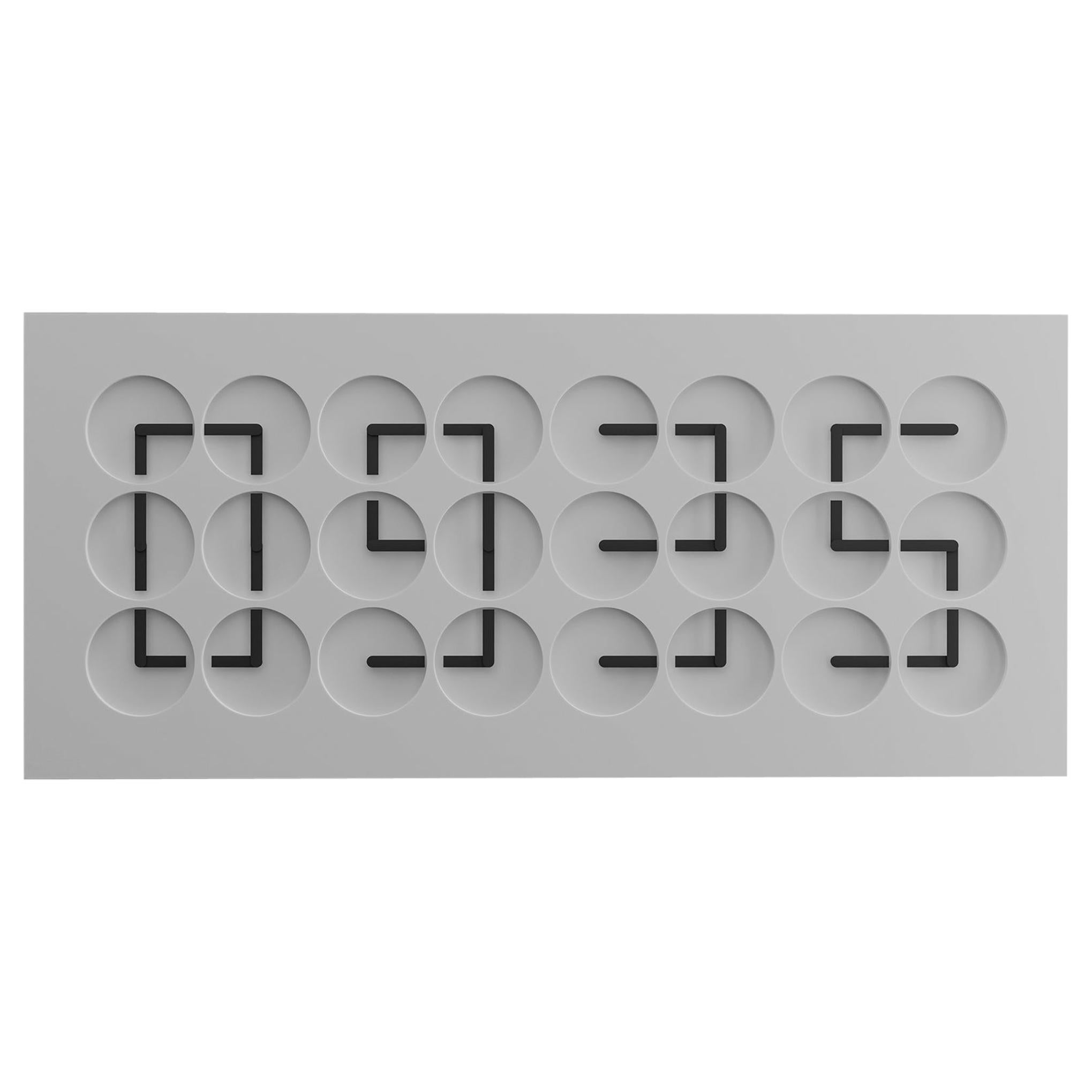 ClockClock 24 Grey by Humans since 1982, Kinetic Sculpture, Wall Clock