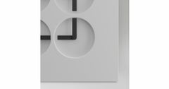 Scultura cinetica da parete ClockClock 24 'Grey' di Humans Since 1982