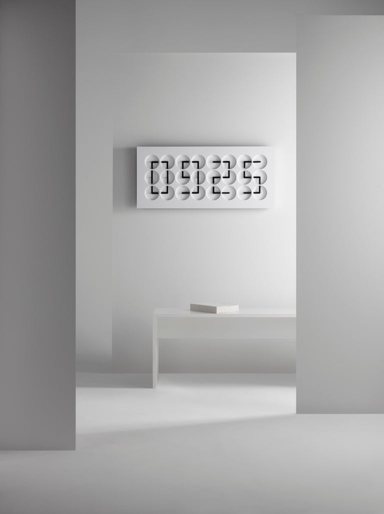 ClockClock 24 'White' Wall Sculpture by Humans Since, 1982 For