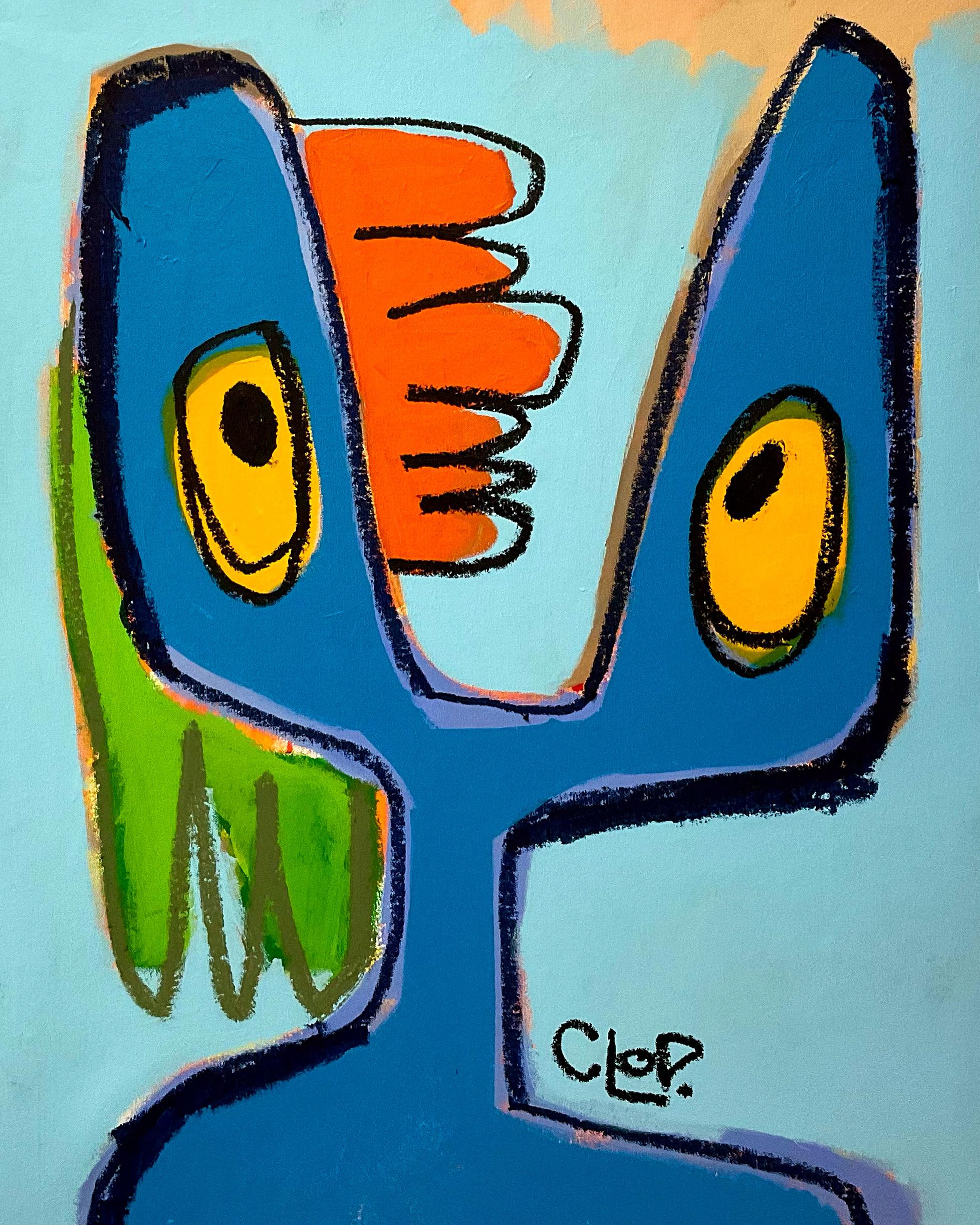 Keep Searching - Neo-Expressionist Painting by CLoD