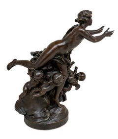 Clodion "Amor" Patinated Bronze Sculpture