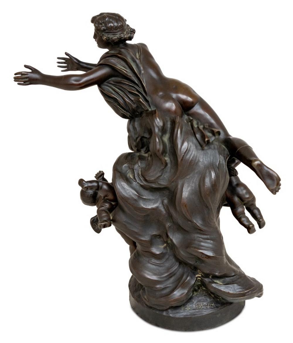 Europeo Scultura in bronzo patinato 