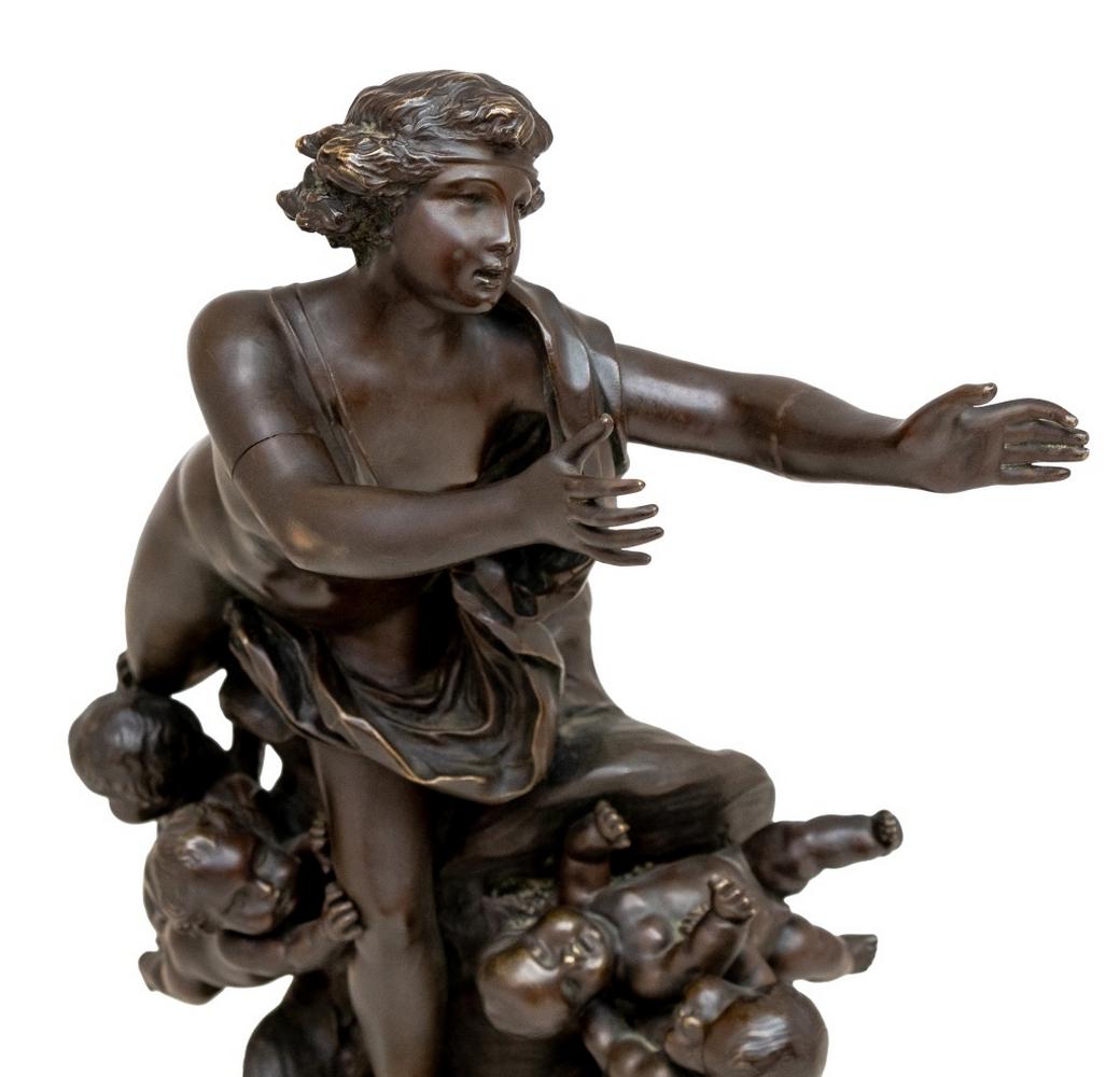 XX secolo Scultura in bronzo patinato 