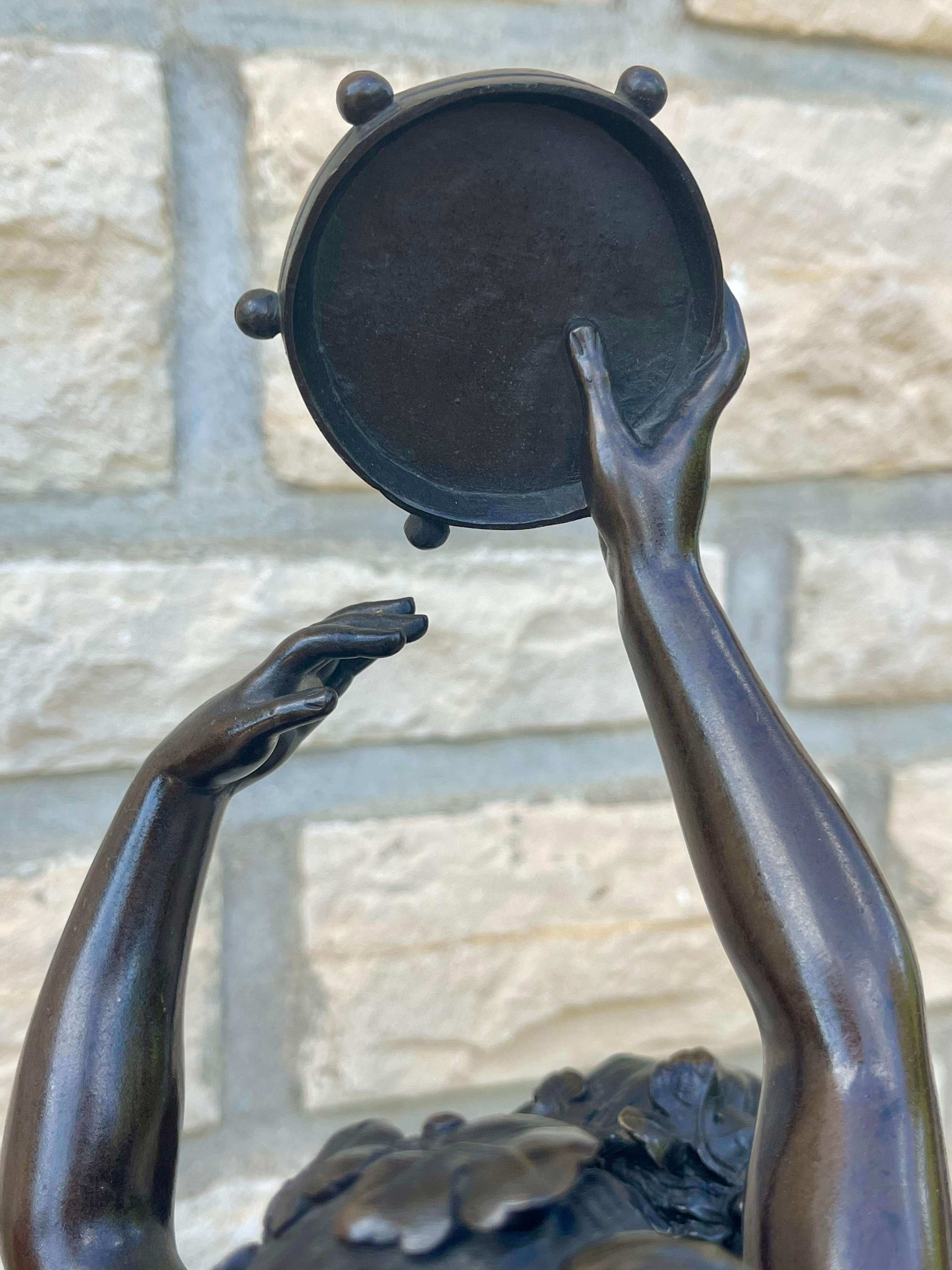 CLODION - Bronze, Bacchantes and Young Satyr For Sale 46