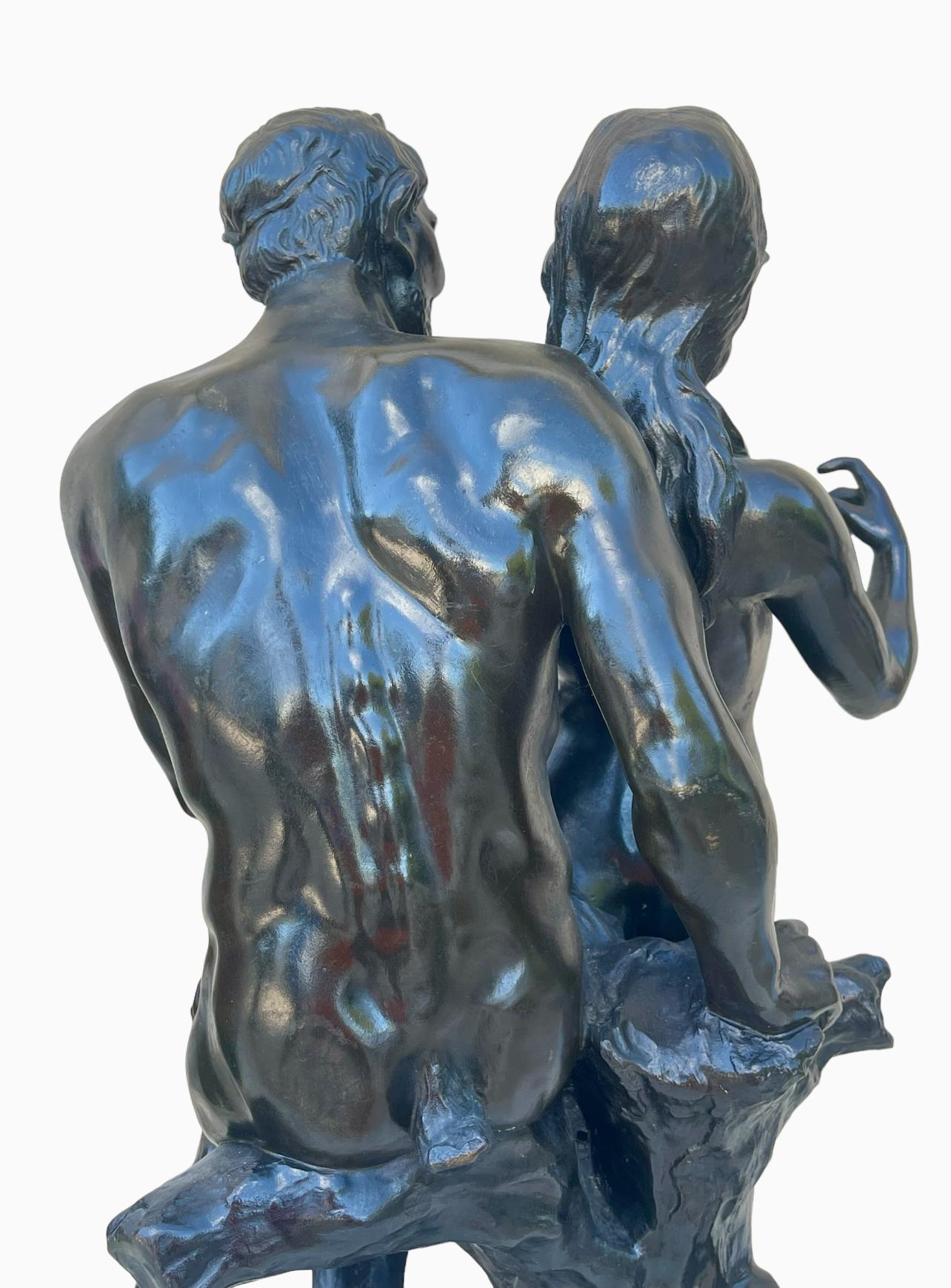 CLODION - Bronzo, Satiro e Baccante in vendita 7
