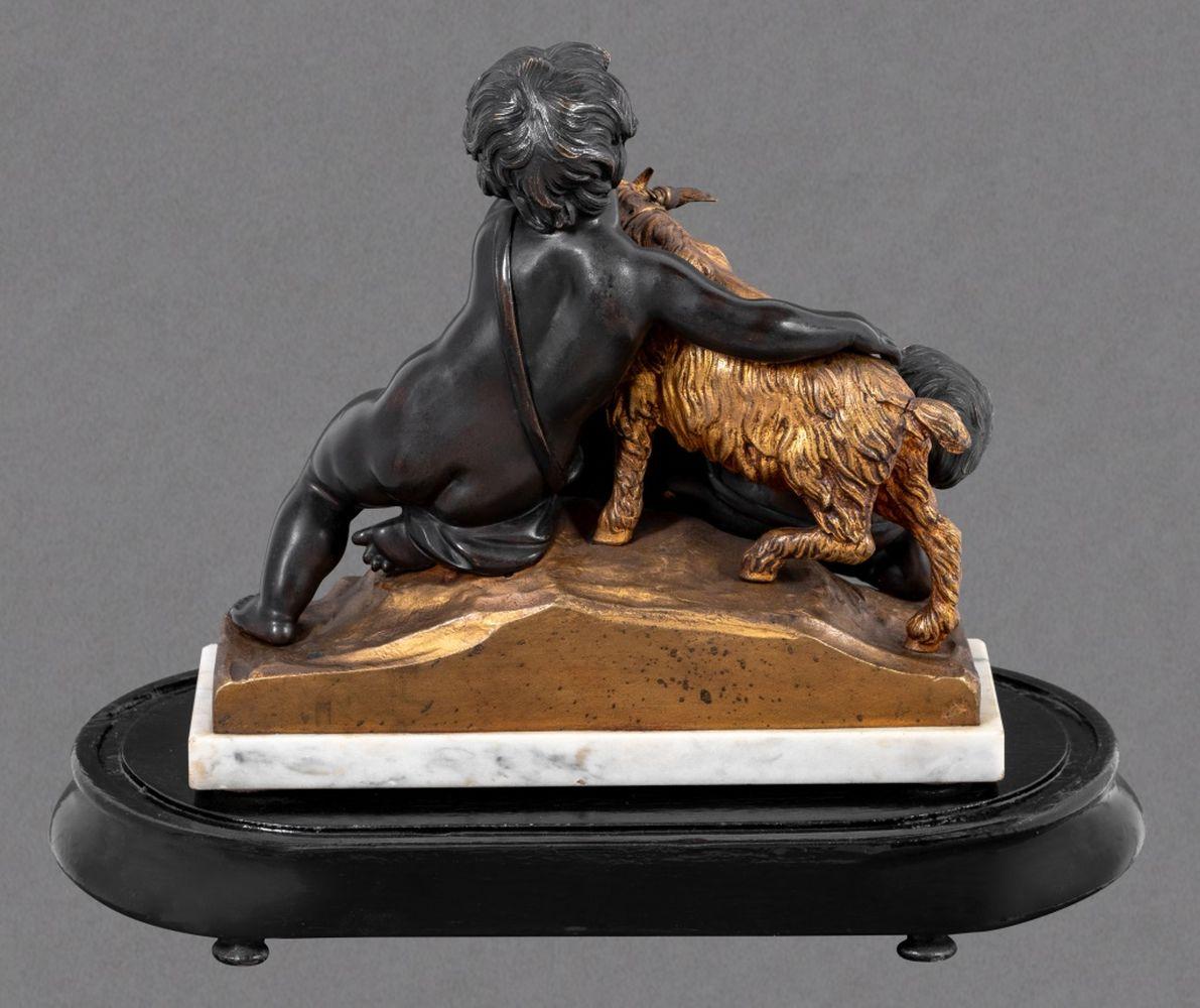 Clodion Cherub Figural Group Bronze Sculpture In Good Condition For Sale In Astoria, NY