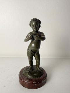 Clodion (Claude Michel) - petite sculpture en bronze de Cupidon
