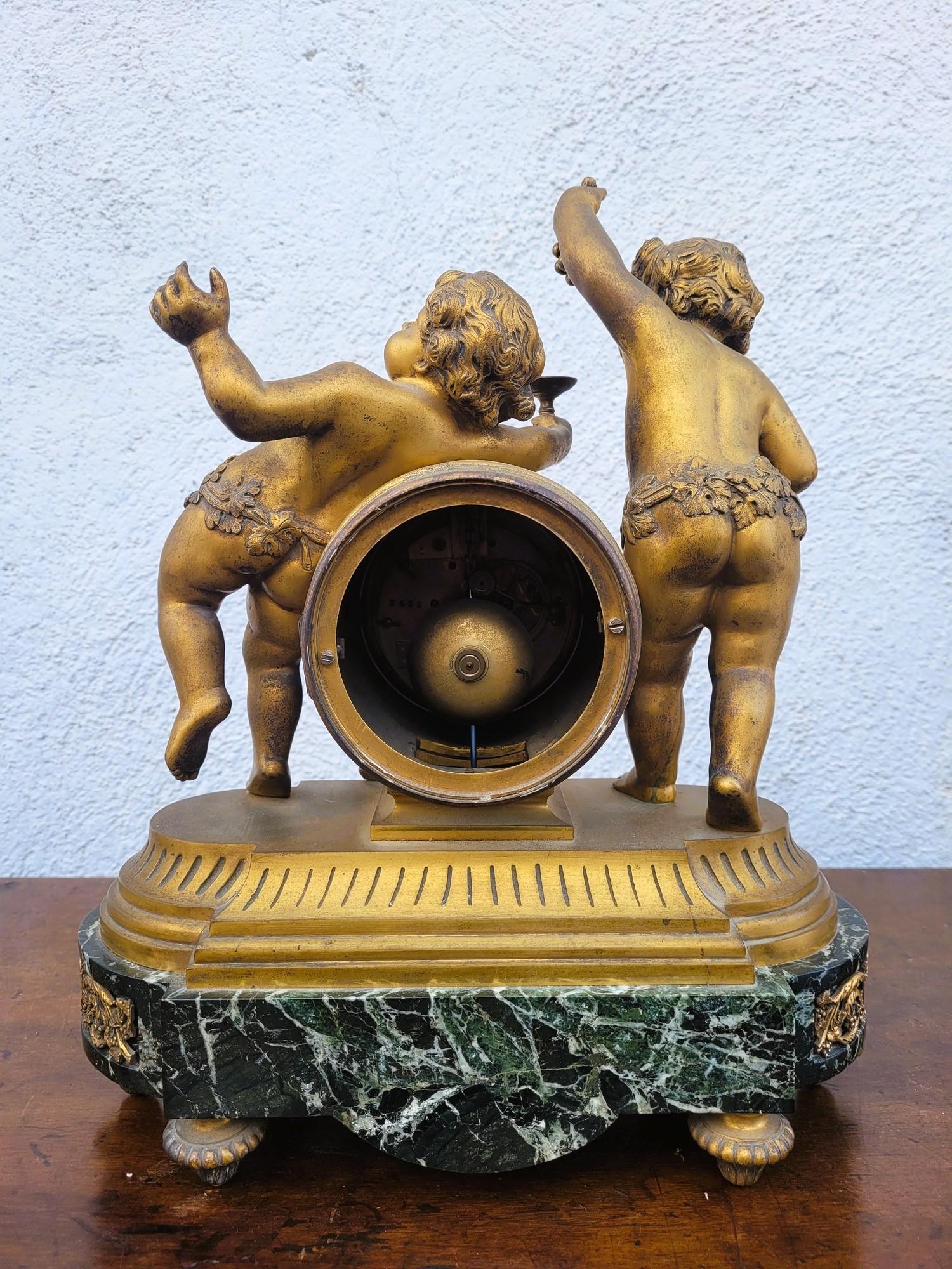 Clodion, Gilt Bronze Fireplace Set, 19th Century For Sale 6