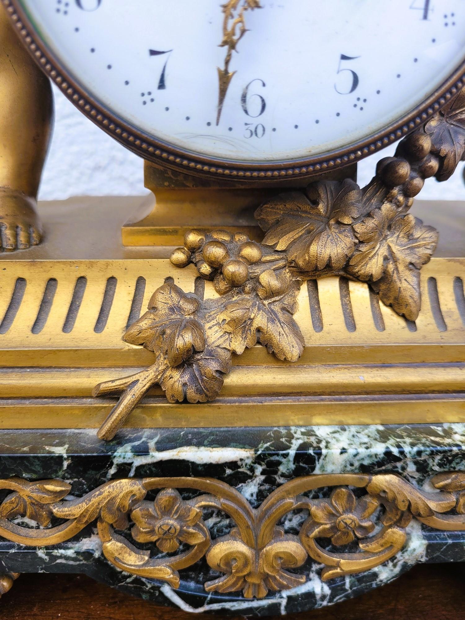 Clodion, Gilt Bronze Fireplace Set, 19th Century For Sale 1