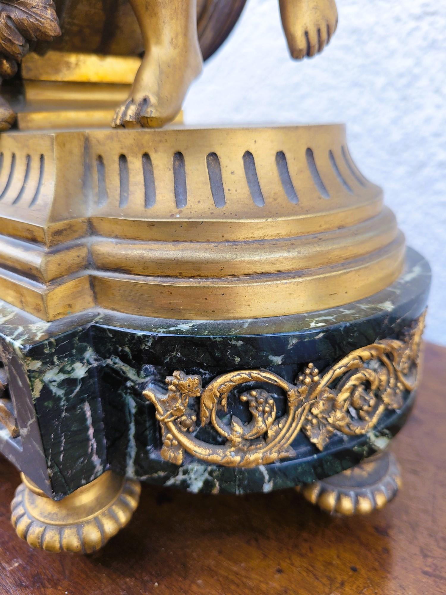 Clodion, Gilt Bronze Fireplace Set, 19th Century For Sale 5