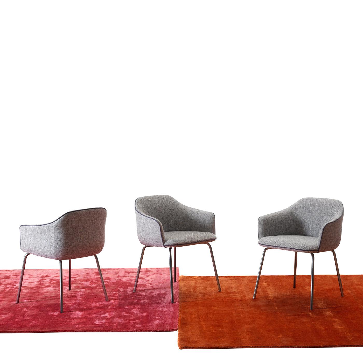 Ecru-Sessel mit Kleeblatt von Federica Biasi (Textil) im Angebot