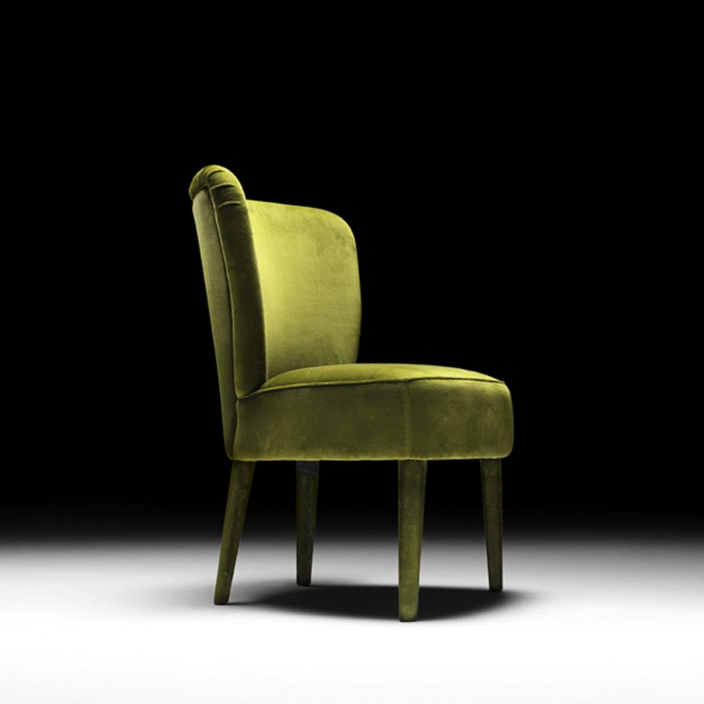 Italian Cloé Green Chair For Sale