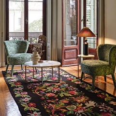 Cloe' Upholstered Green Lounge Chair