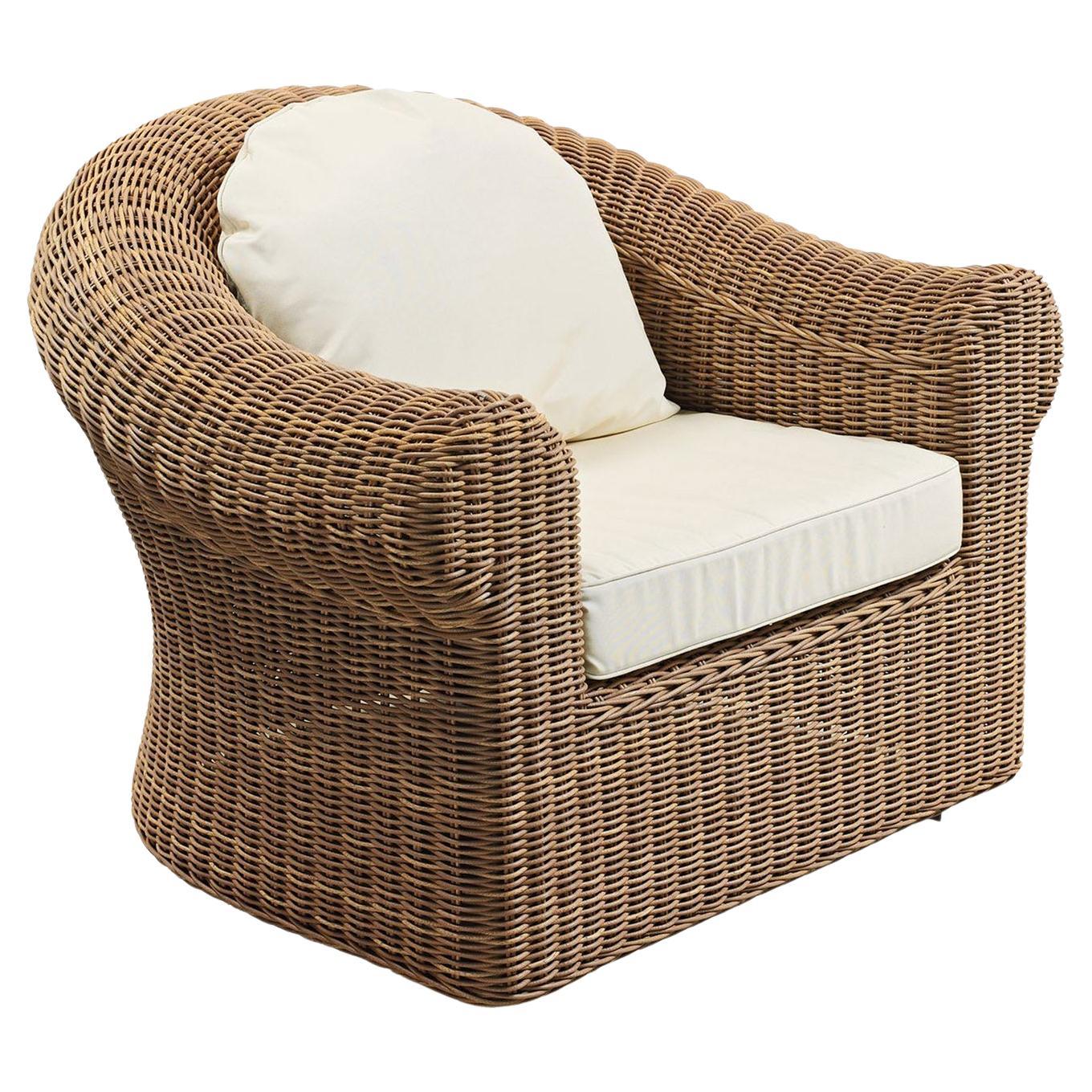 Cloe Wicker Armchair by Braid Design Lab For Sale
