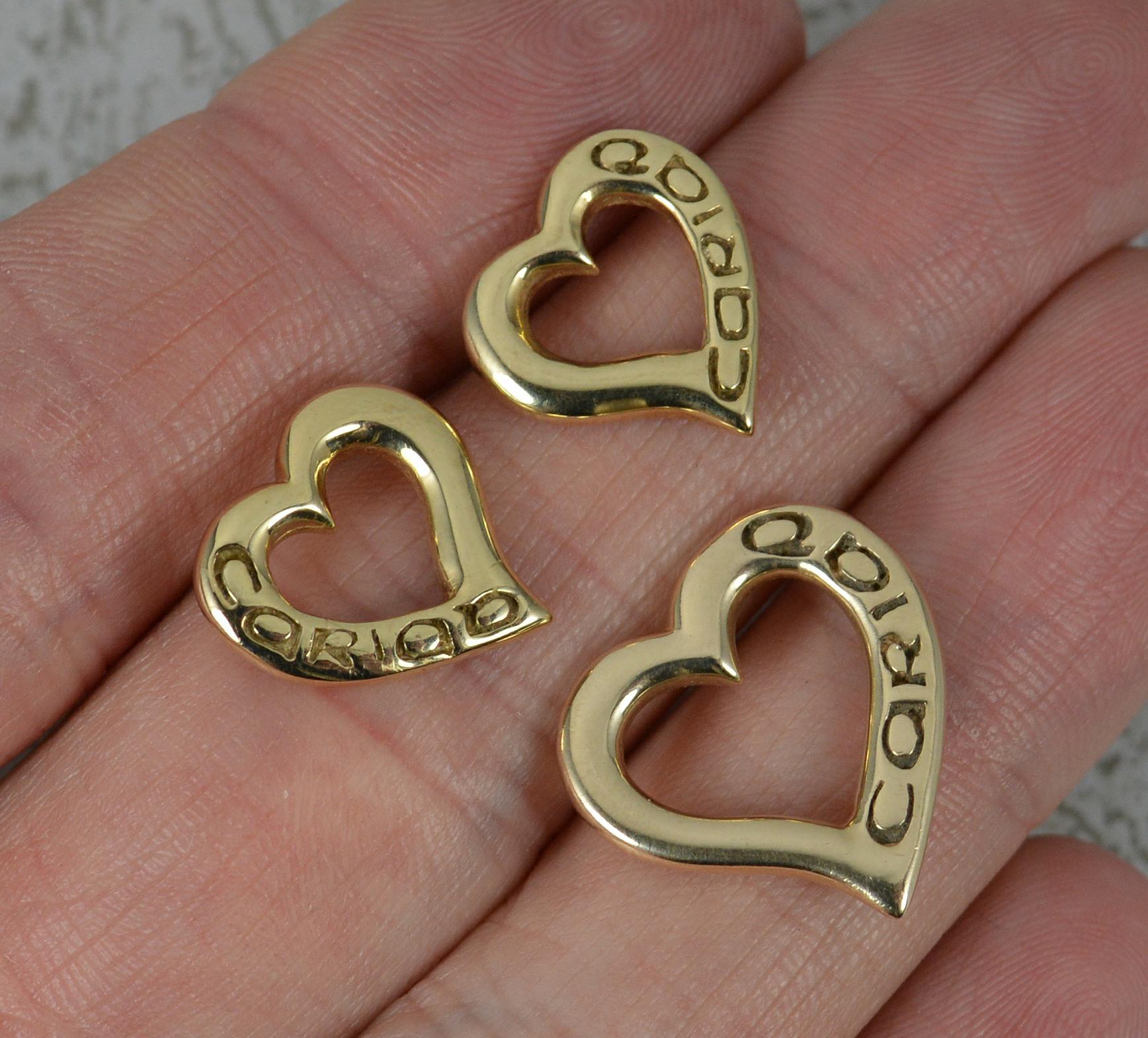Opal Earrings Yellow Gold Studs Solid 9 Carat Heart Design Stud 