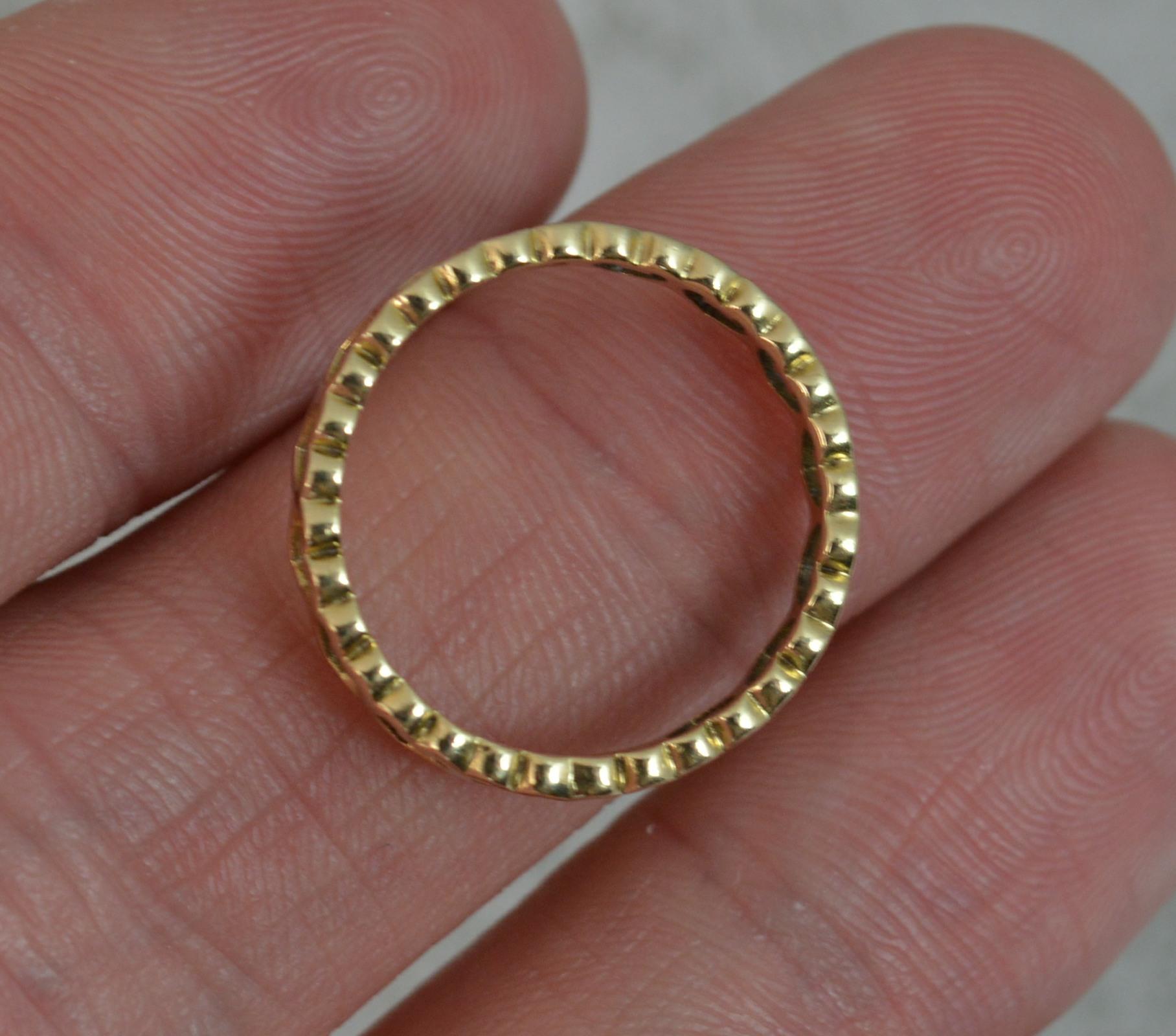 9 carat gold eternity rings