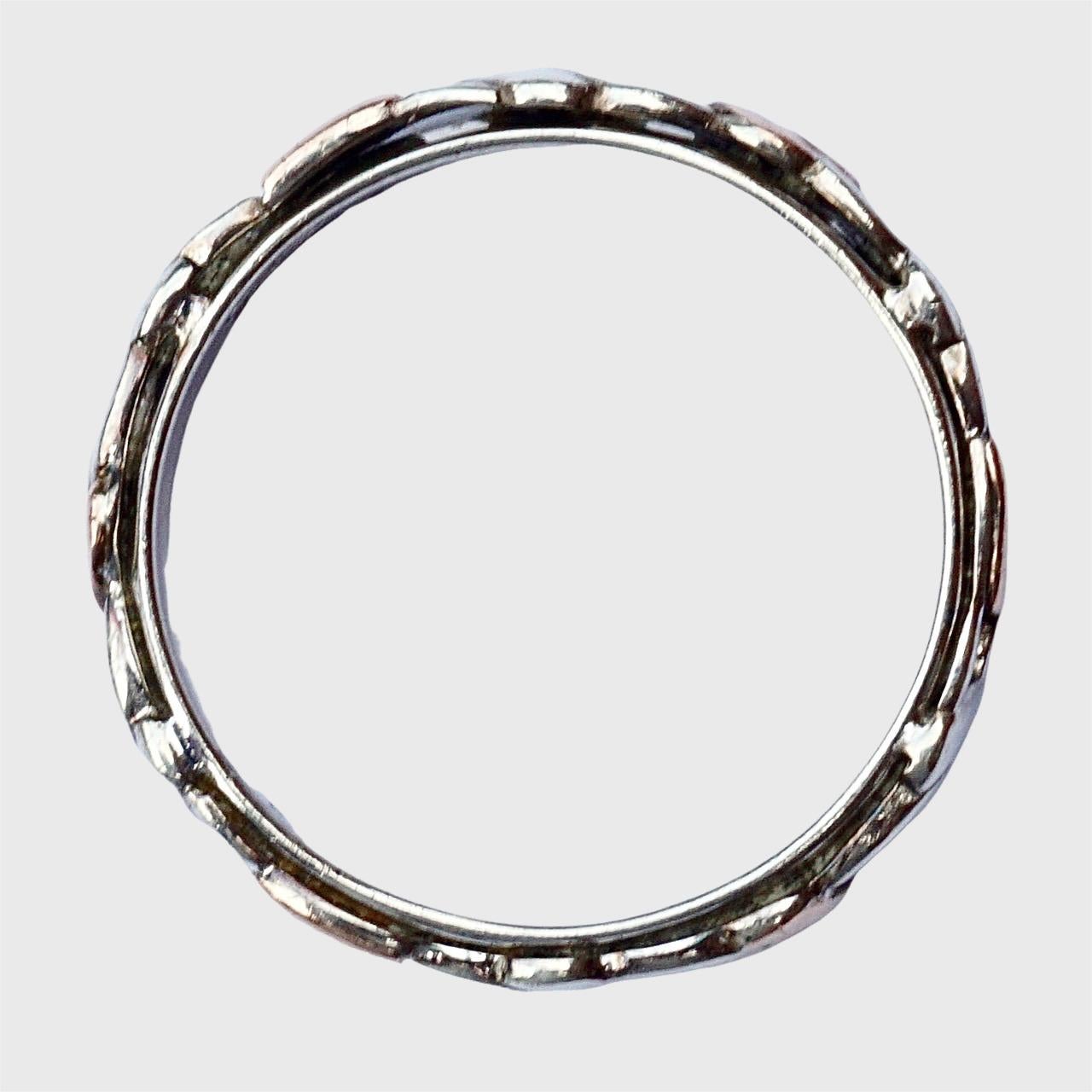 Clogau Sterling Silver and 9K Gold Cariad Ring In Good Condition For Sale In London, GB