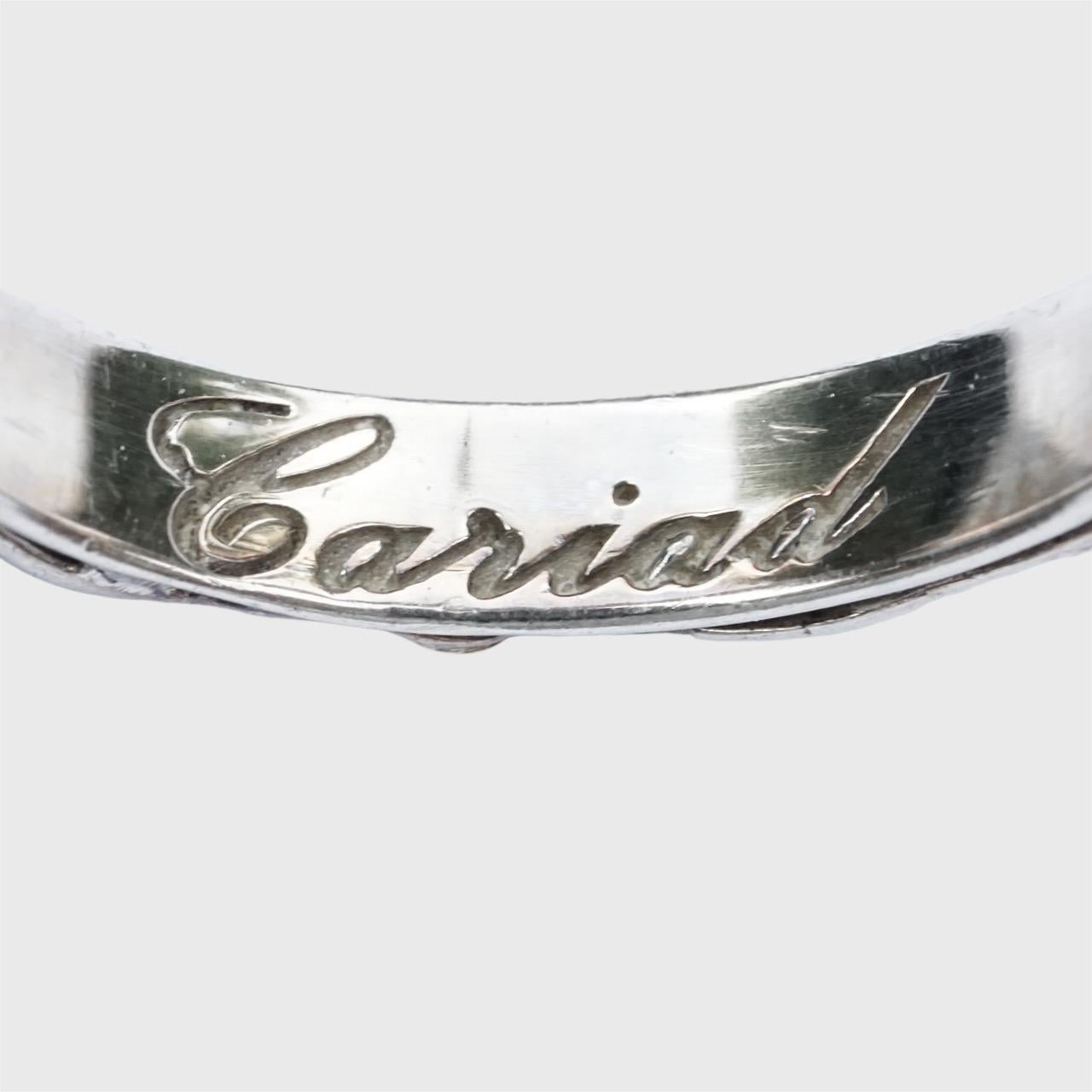 Women's or Men's Clogau Sterling Silver and 9K Gold Cariad Ring For Sale