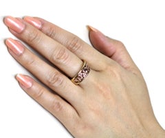 Clogau Welsh Gold Two-Tone “Cariad” Heart Ring, 9K British Hallmarked, Cert