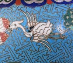 Cloisonné and Bronze Vase, Signed BARBEDIENNE, in the Style of Édouard LIÈVRE