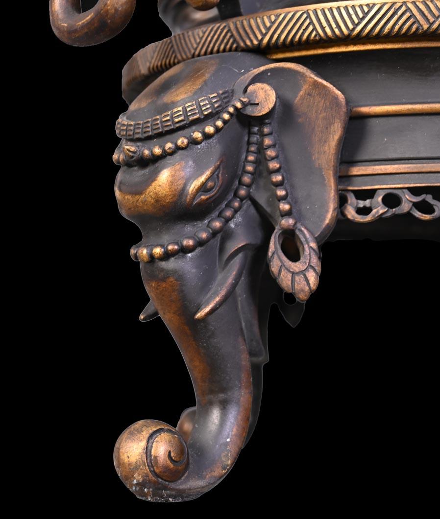 Cloisonné and Bronze Vase, Signed BARBEDIENNE, in the Style of Édouard LIÈVRE In Good Condition For Sale In SAINT-OUEN-SUR-SEINE, FR