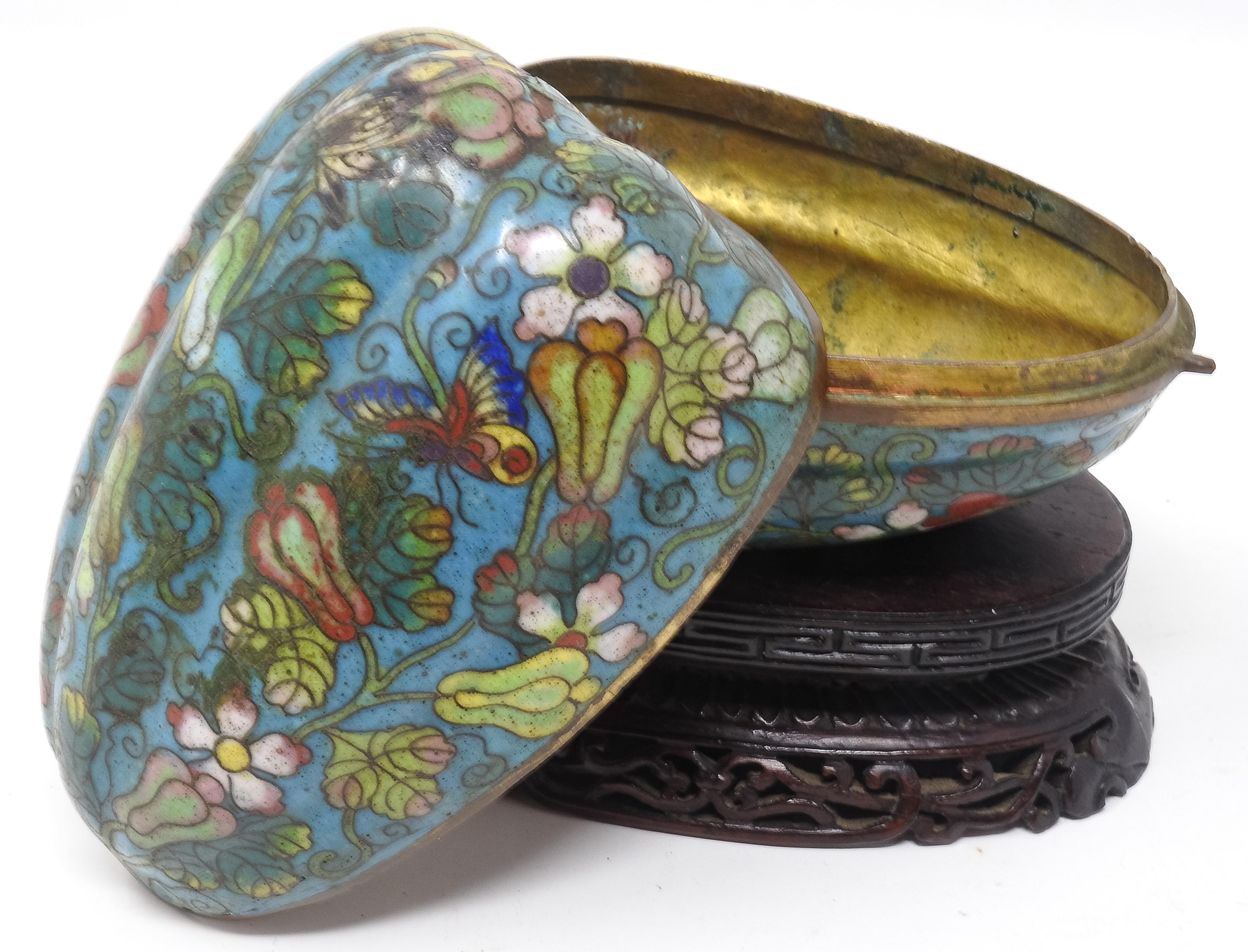 Cloisonné Artichoke Decorative Trinket Box For Sale 2