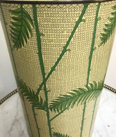 Cloisonne Bamboo and Fern Motif Lamp by Jaime Young