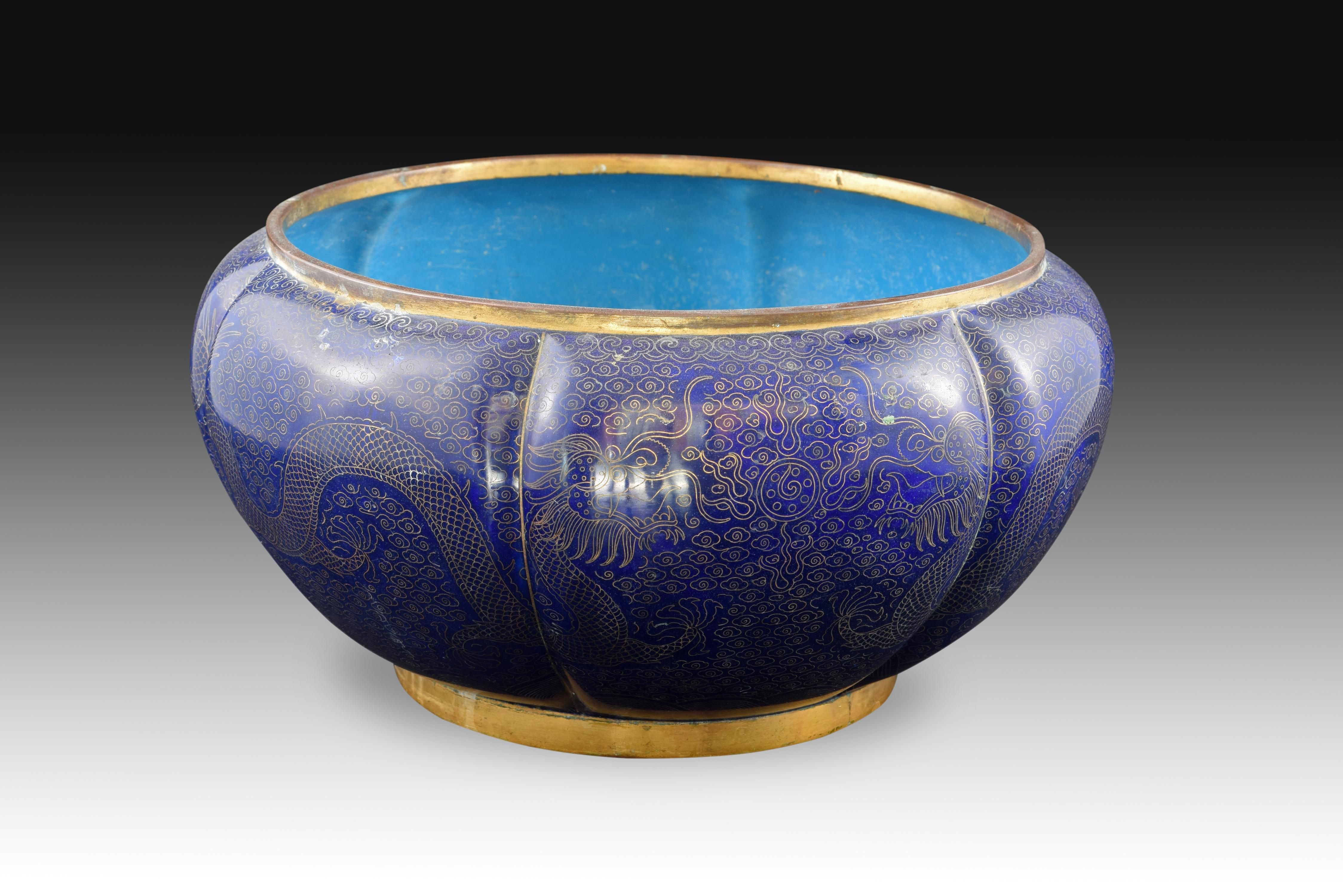 Asian Cloisonne Bowl, Early 20th Century