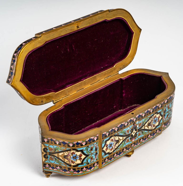 Cloissoné Cloisonné Bronze Box, 19th Century