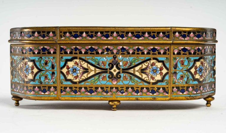 Mid-19th Century Cloisonné Bronze Box, 19th Century