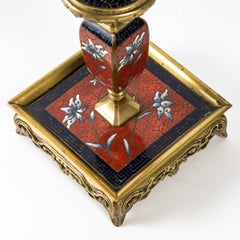 Cloisonné Bronze Desk Set, 19th Century