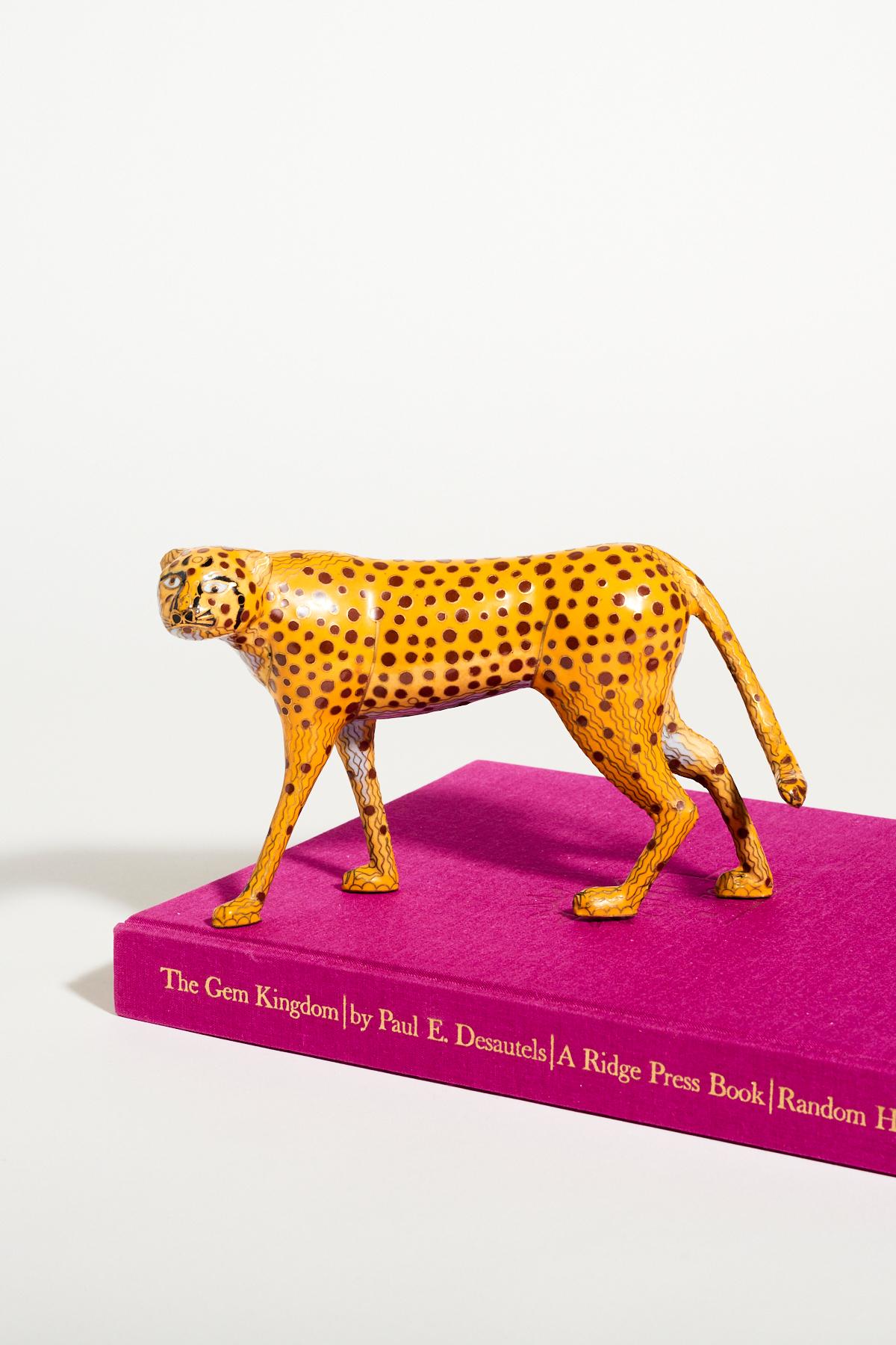 Cloisonné Cheetah In Excellent Condition In New York, NY