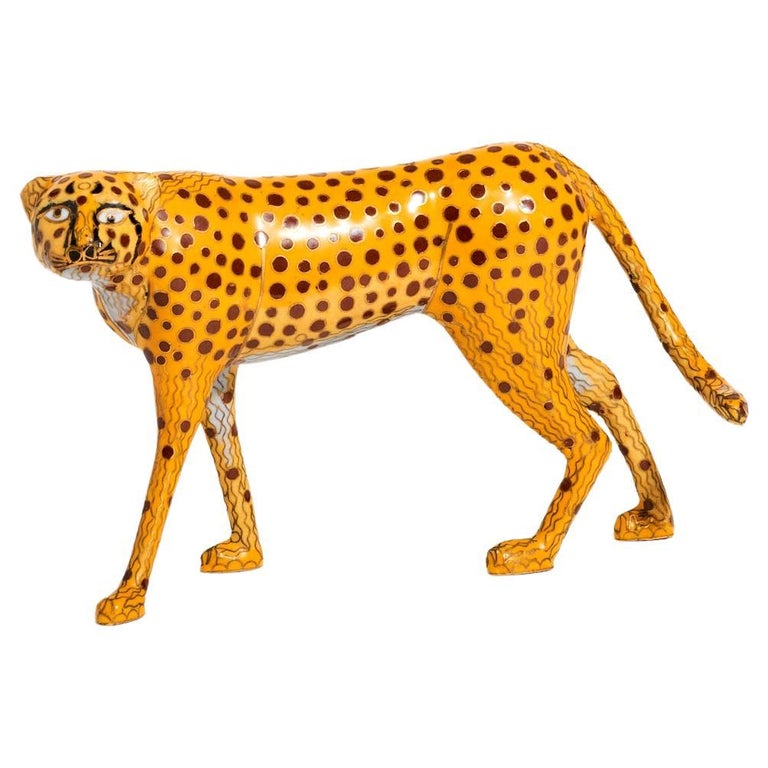 Cloisonné Cheetah at 1stDibs