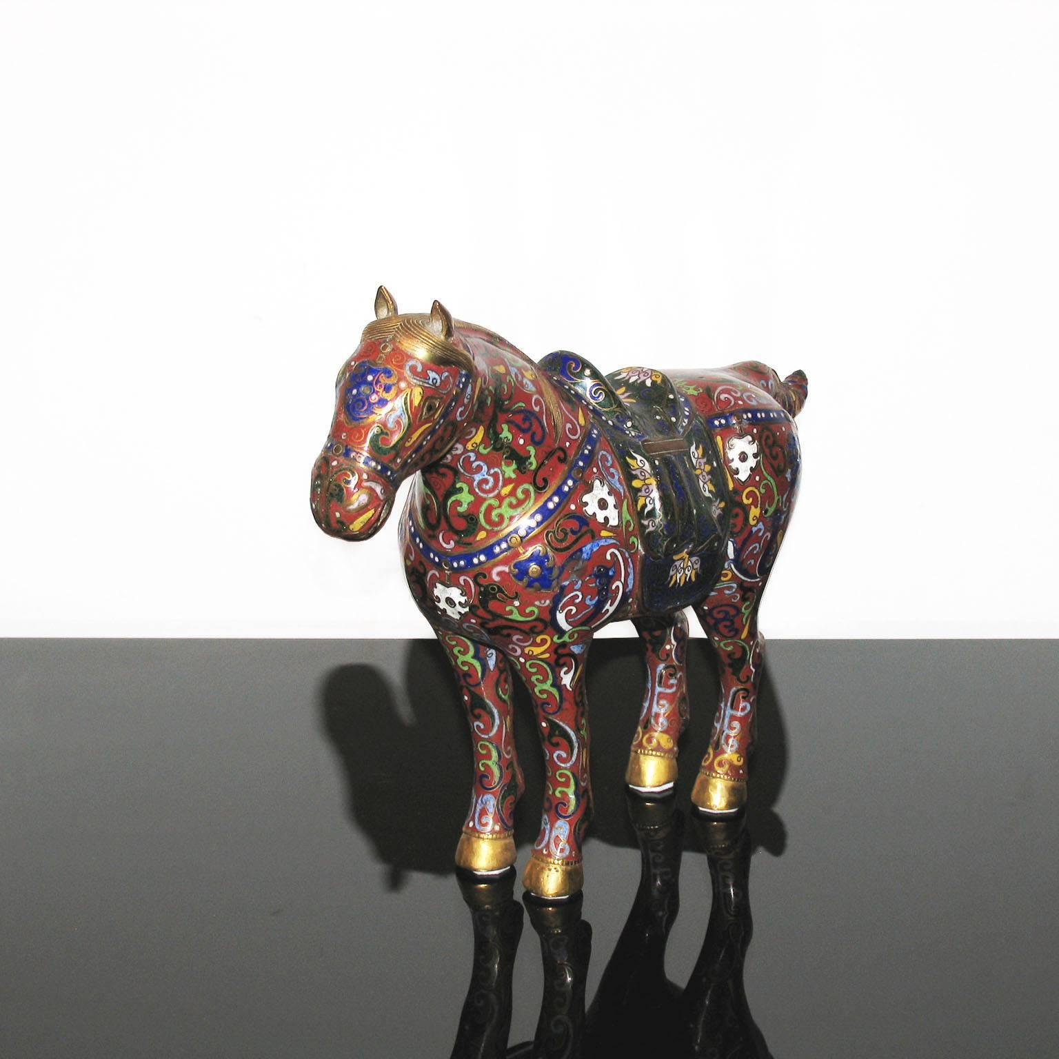 cloisonne horse