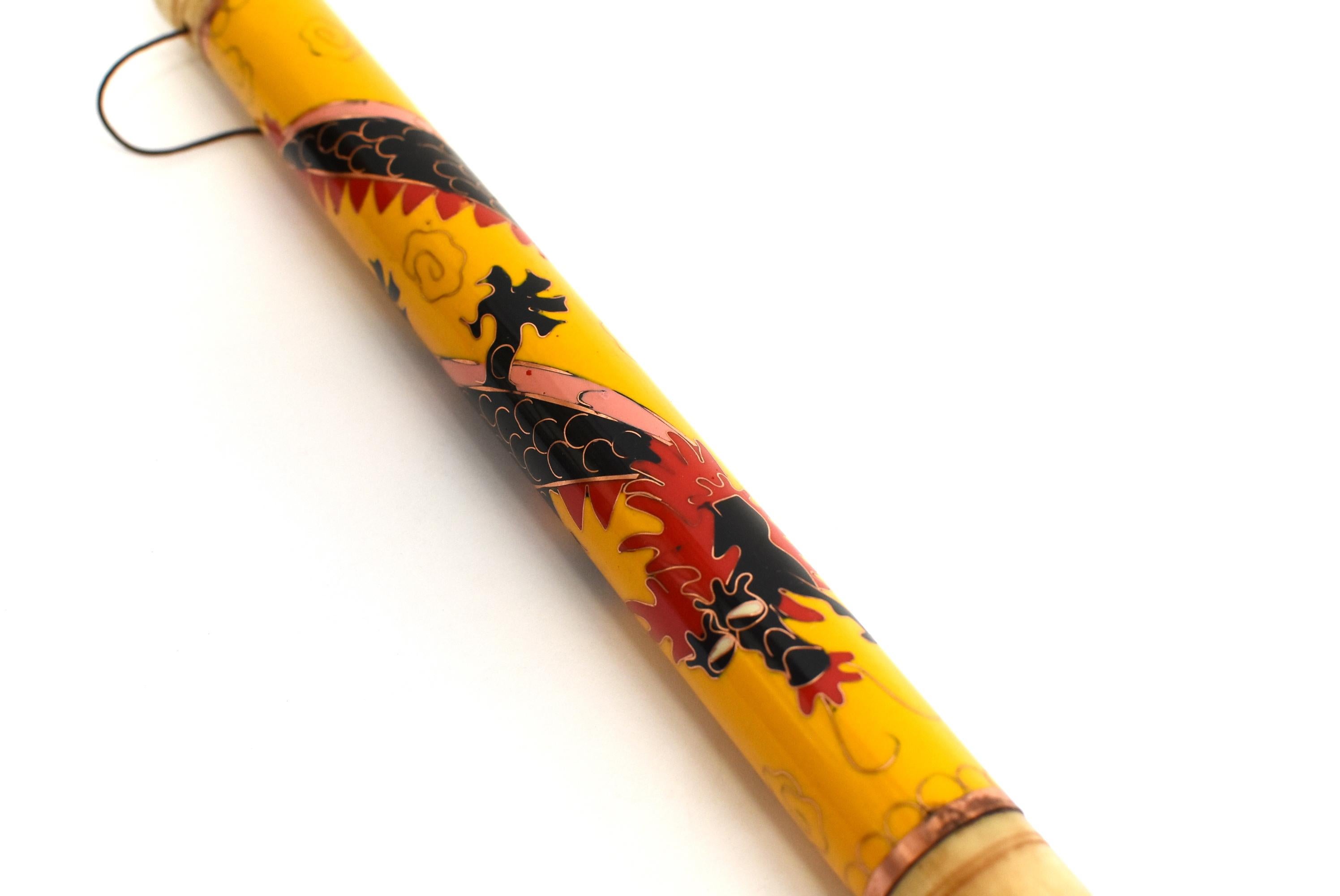 Cloisonné Dragon Calligraphy Brush, 1 Brush For Sale 7