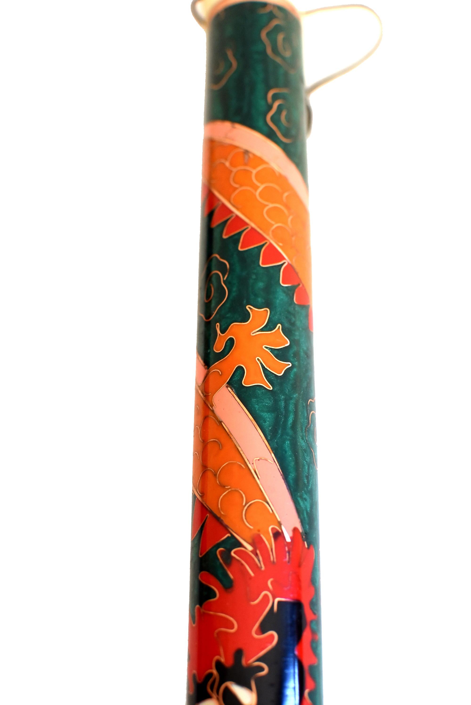 Cloisonné Dragon Calligraphy Brush, 1 Brush For Sale 8